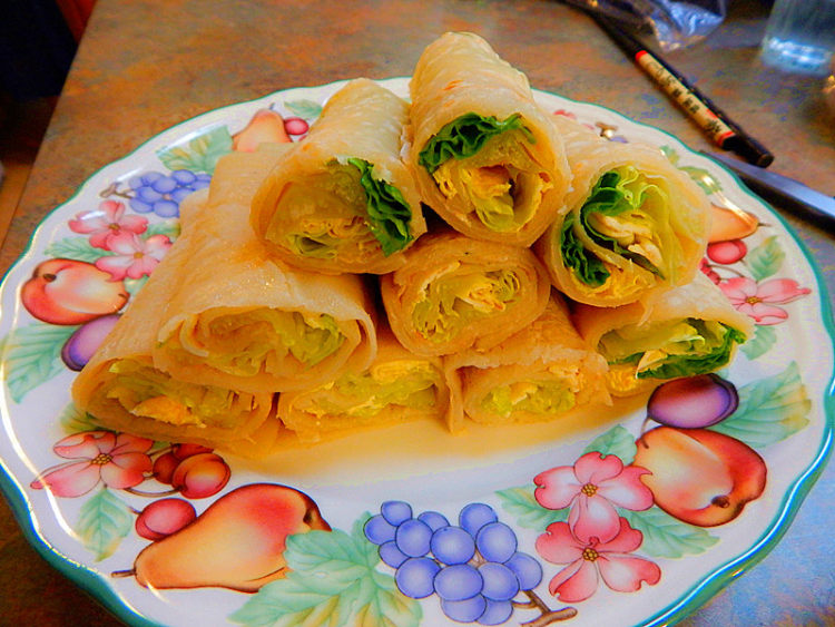 生菜鸡蛋皮卷饼步骤15