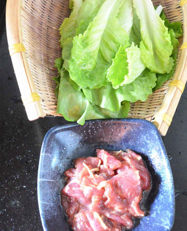生菜肉片挂面步骤2