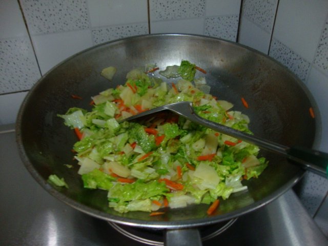 生菜炒土豆片步骤8