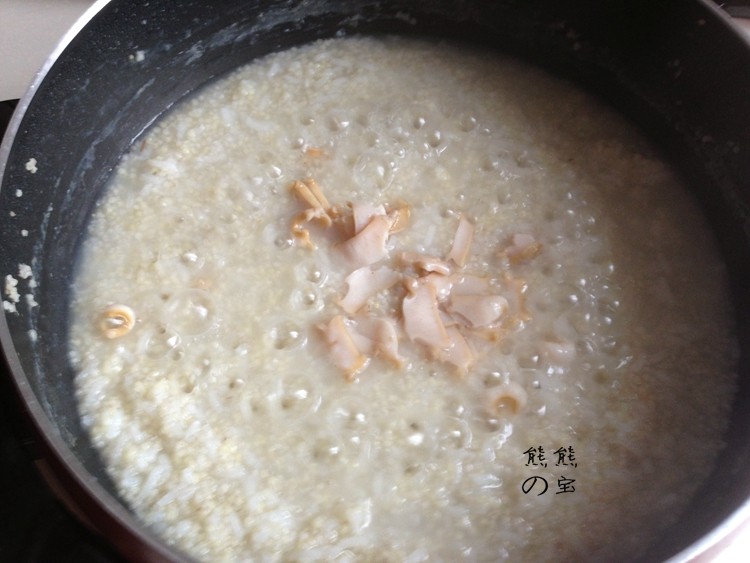 小米鲍鱼菜粥步骤12