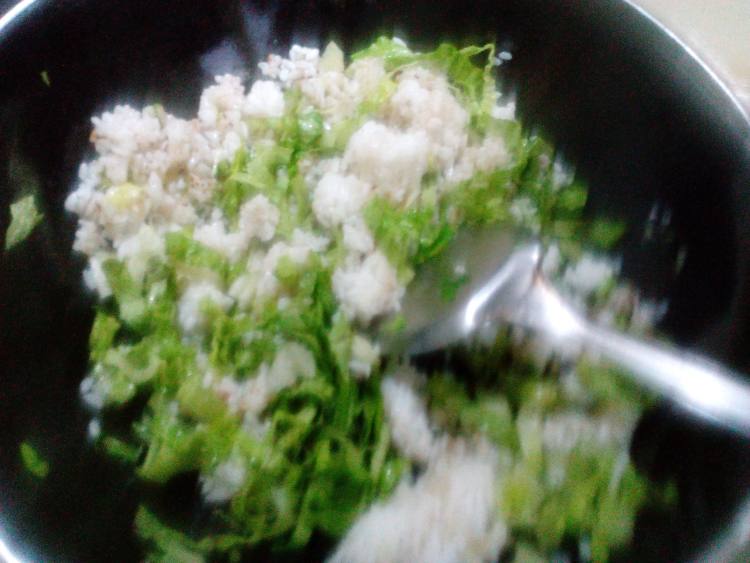 生菜炒米饭步骤5