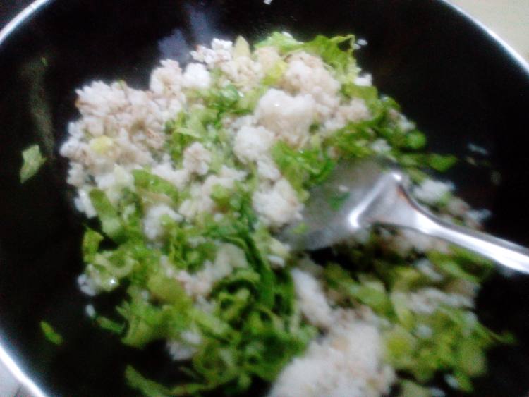 生菜炒米饭步骤6