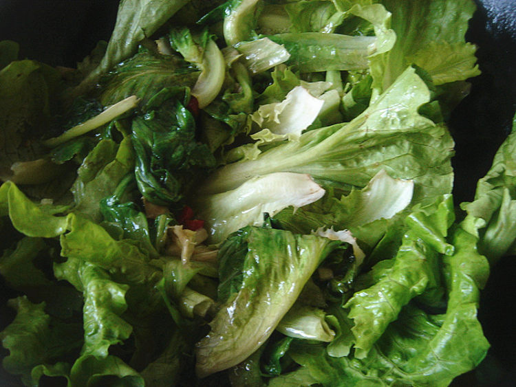 生菜炖豆腐步骤2