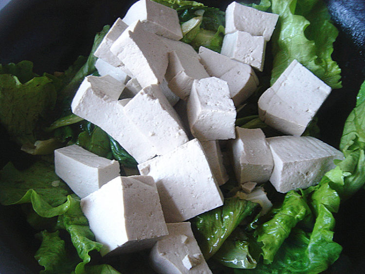 生菜炖豆腐步骤3
