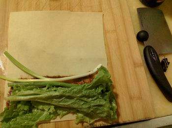 豆腐皮卷菜步骤2