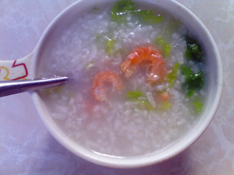 虾仁生菜粥步骤7