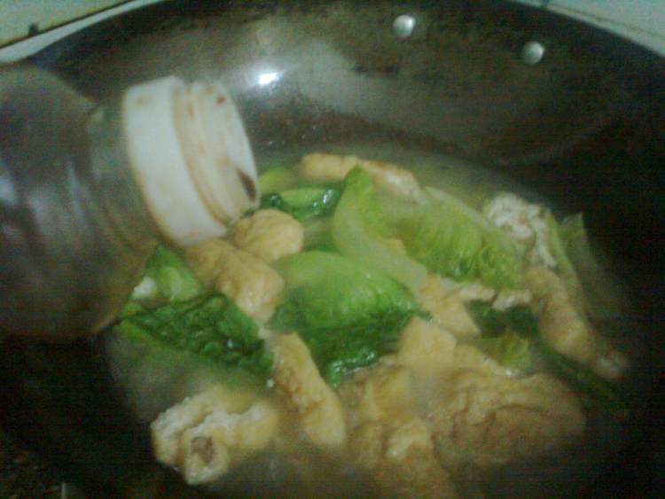 生菜肉片油泡汤步骤8
