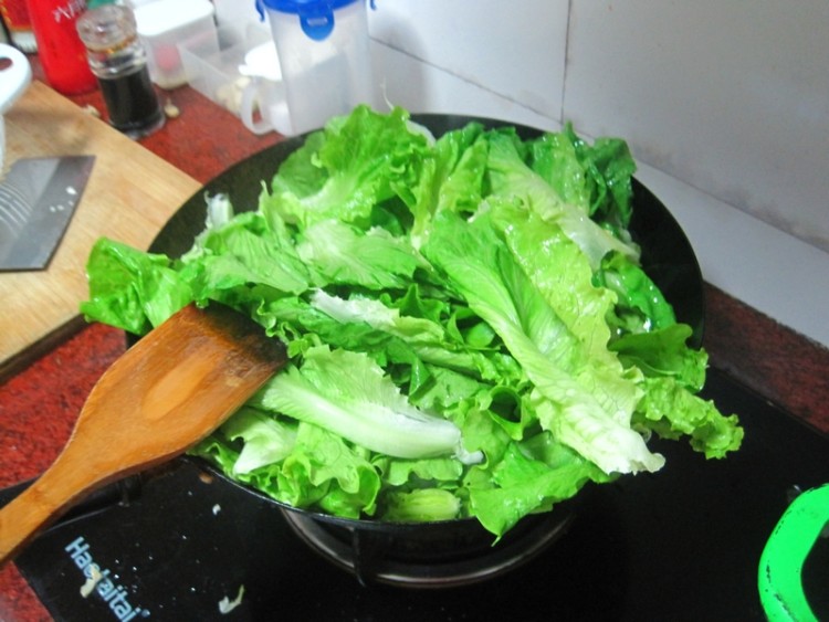 鲍汁生菜步骤4