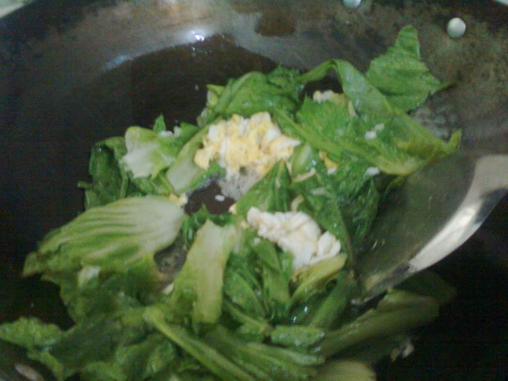 鸡蛋生菜炒粉丝步骤5