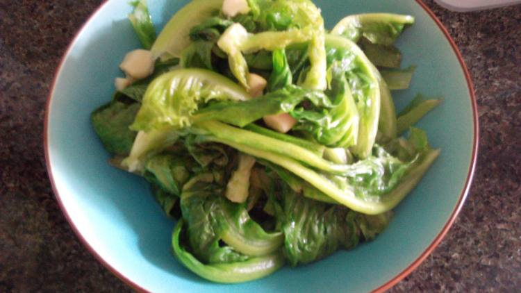 蚝油捞生菜步骤4