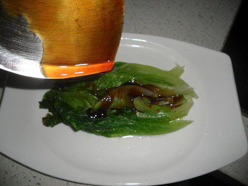 蚝油浇生菜步骤5