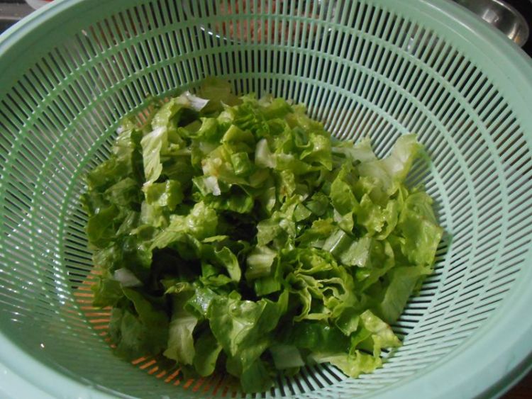 生菜肉末步骤1