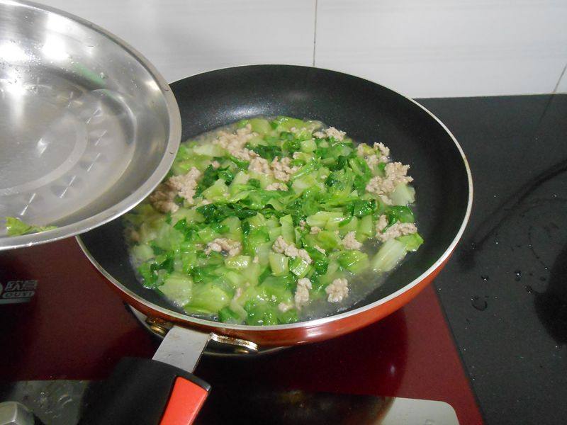 生菜肉末步骤5