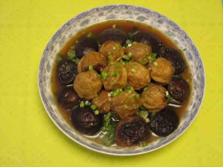 面筋塞肉烩生菜步骤8