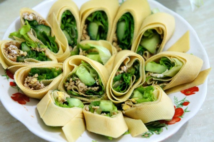 蔬菜豆腐卷步骤10