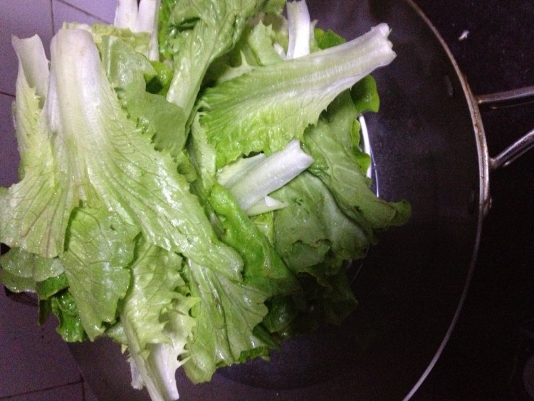 清蒸生菜步骤3