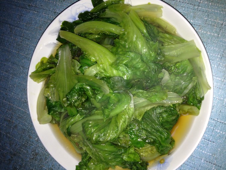 清蒸生菜步骤5
