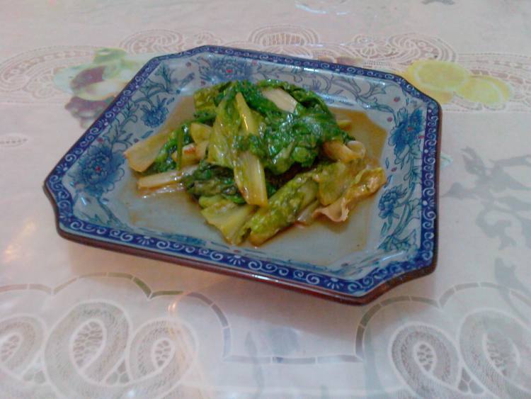 生炒生菜步骤6