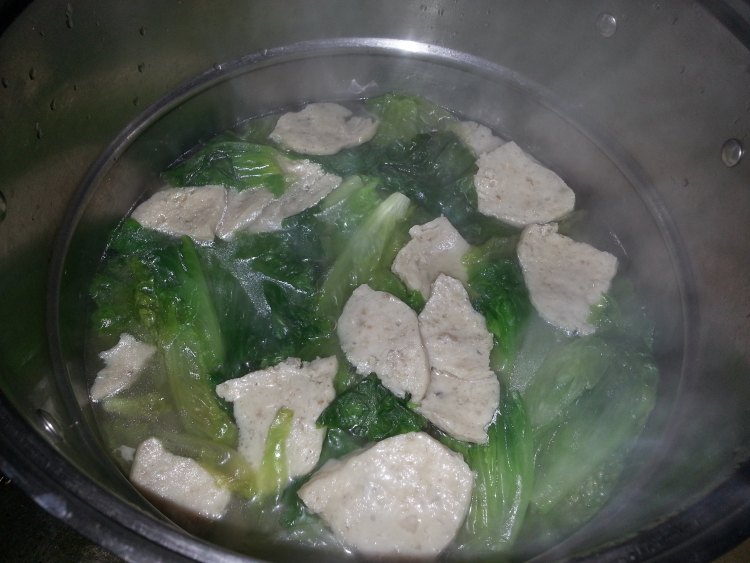 生菜肉饼汤步骤6