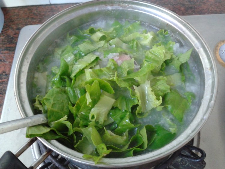生菜瘦肉粥步骤5