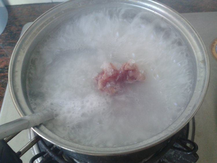 生菜瘦肉粥步骤4