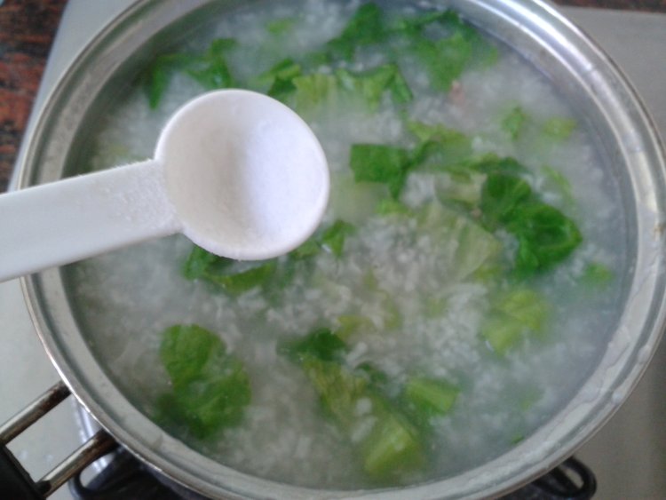 生菜瘦肉粥步骤6