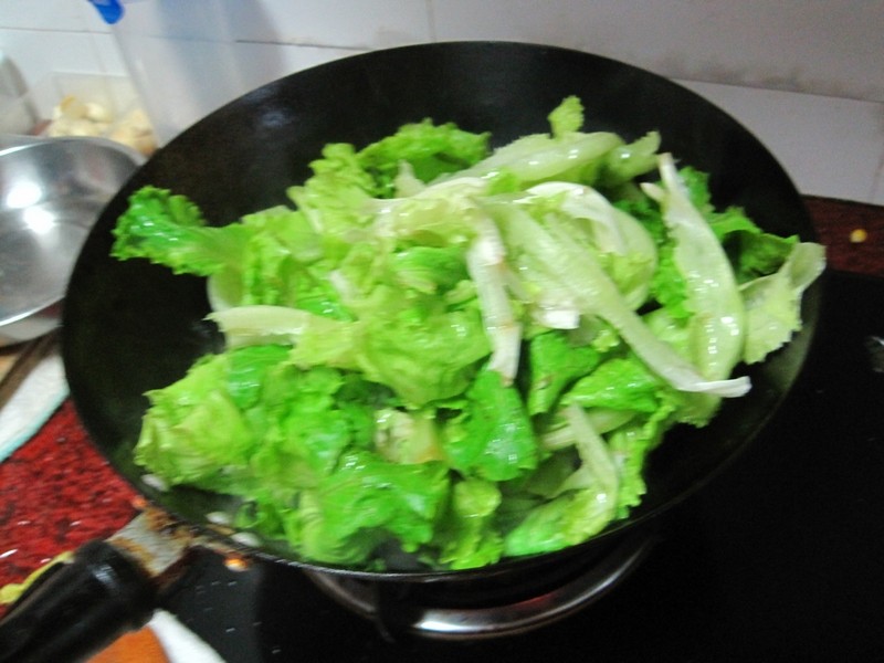 蚝油淋汁生菜步骤5