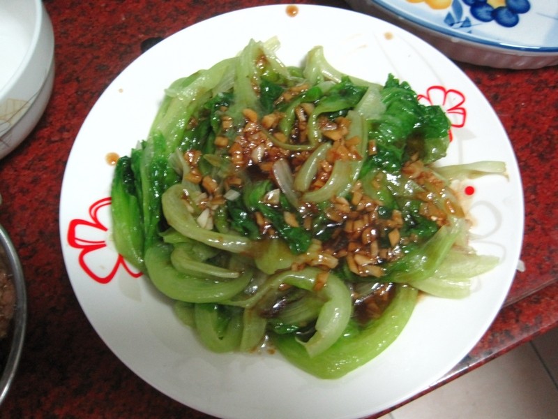 蚝油淋汁生菜步骤12