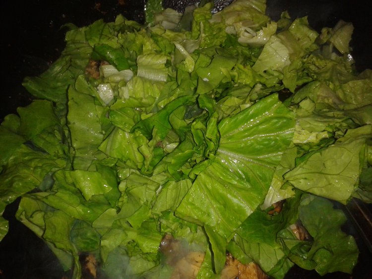 豆腐炒生菜步骤6