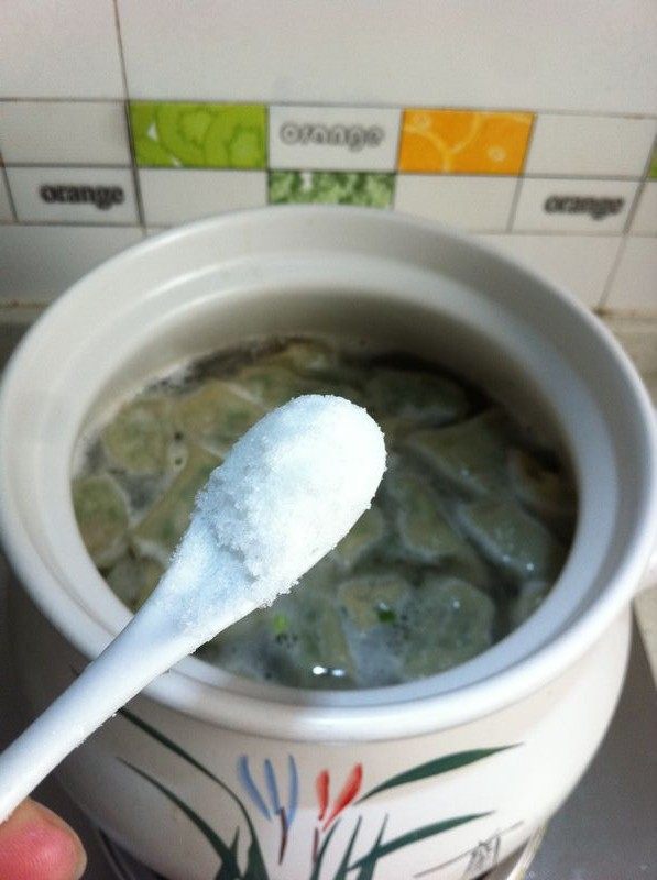 生菜汤饺子步骤6