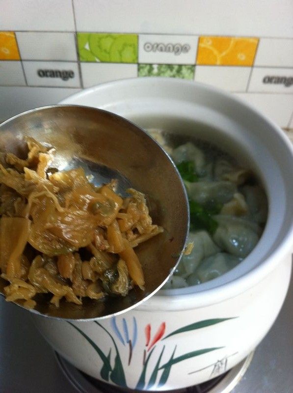生菜汤饺子步骤8