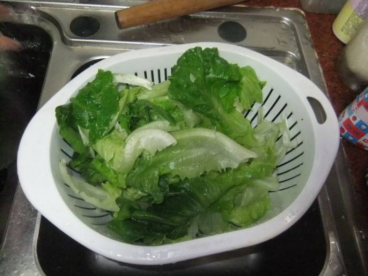 豆鼓生菜步骤2