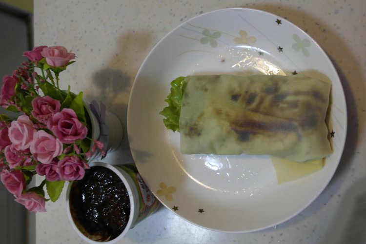 豆皮蔬菜卷步骤8