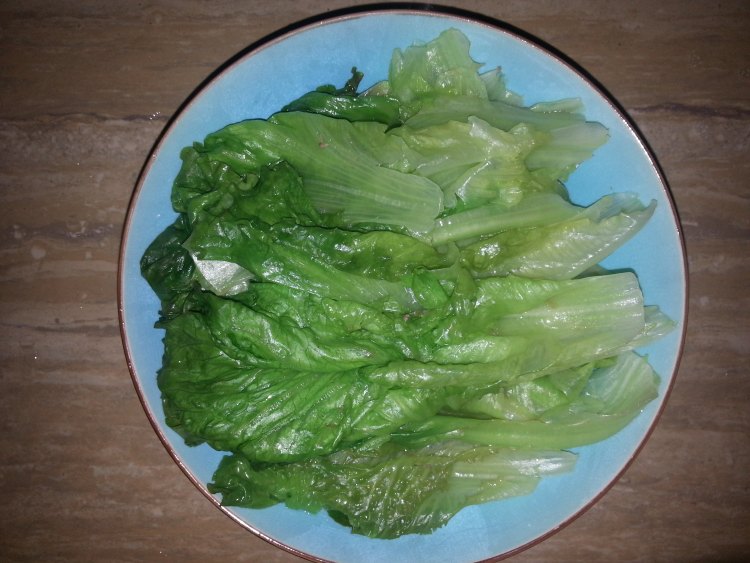 蒜香蜜汁生菜步骤5