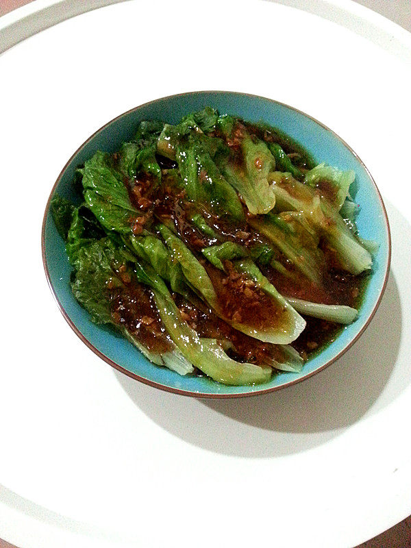 蒜香蜜汁生菜步骤9