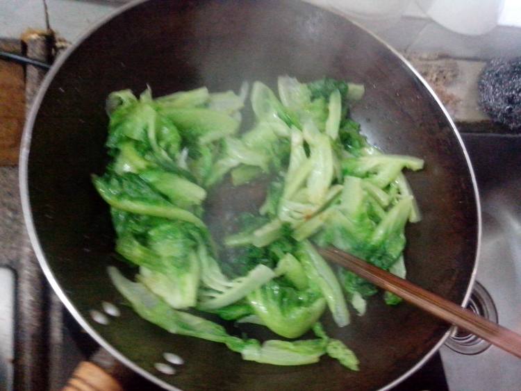 冬菇生菜步骤8