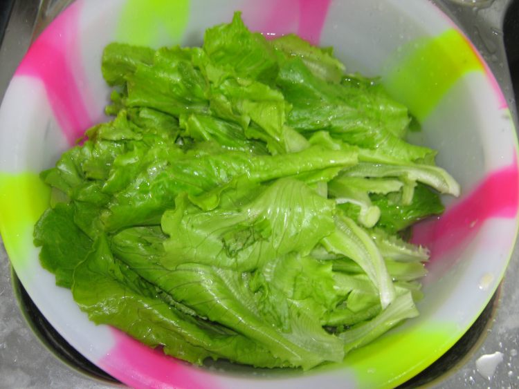 蒜末生菜步骤2