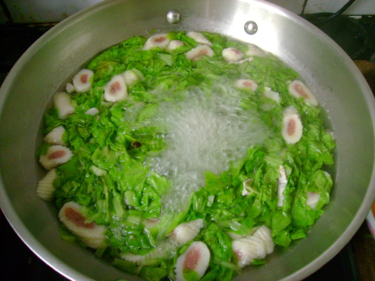 生菜鱼卷汤步骤7