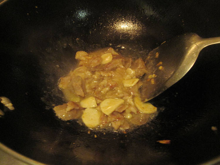 肉丸肉片烩生菜步骤11