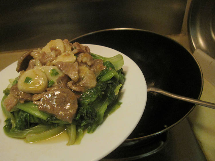 肉丸肉片烩生菜步骤12