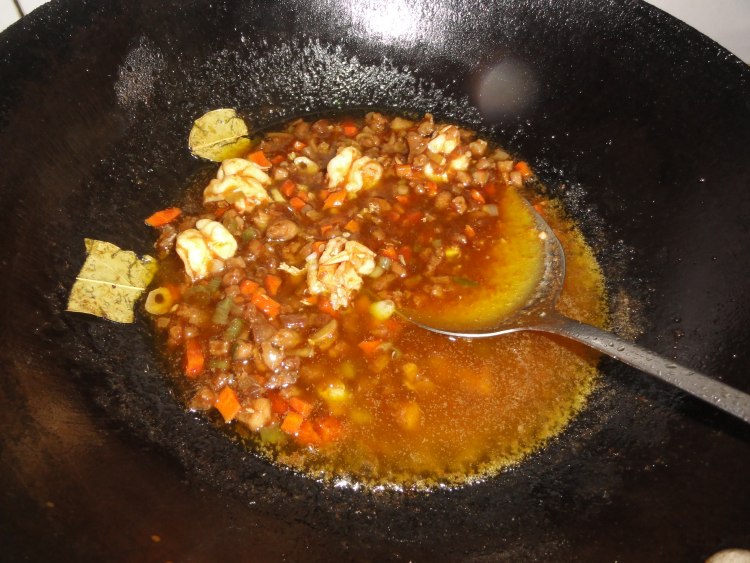 鲜虾肉末浇茄龙步骤9