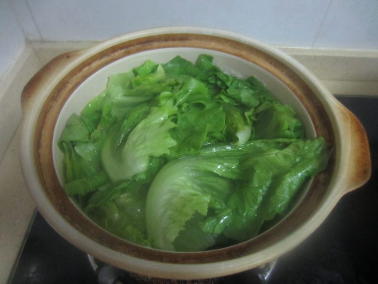 生菜虾皮高汤步骤3