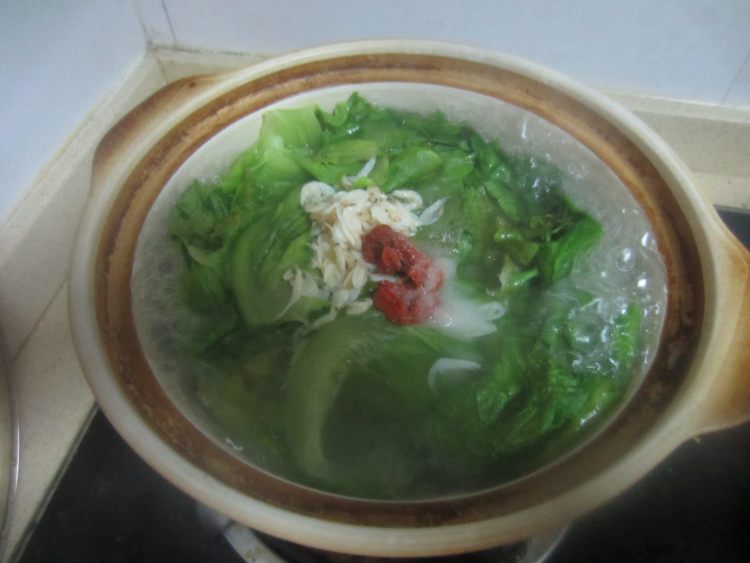 生菜虾皮高汤步骤5