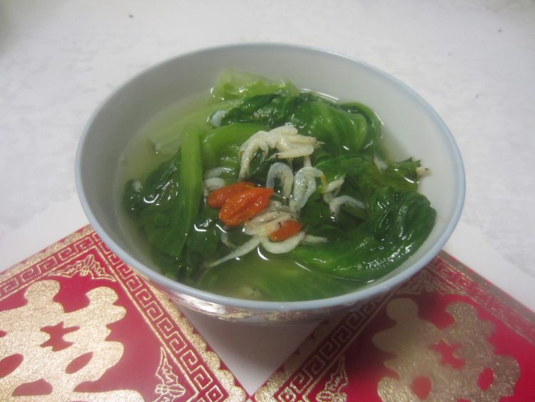 生菜虾皮高汤步骤6