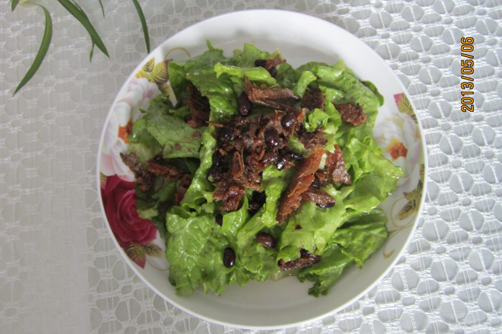 豆豉鱼拌生菜步骤9
