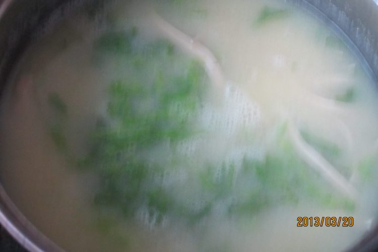 生菜豆丝玉米羹步骤9