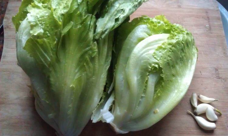 豉香蒜油淋生菜步骤1