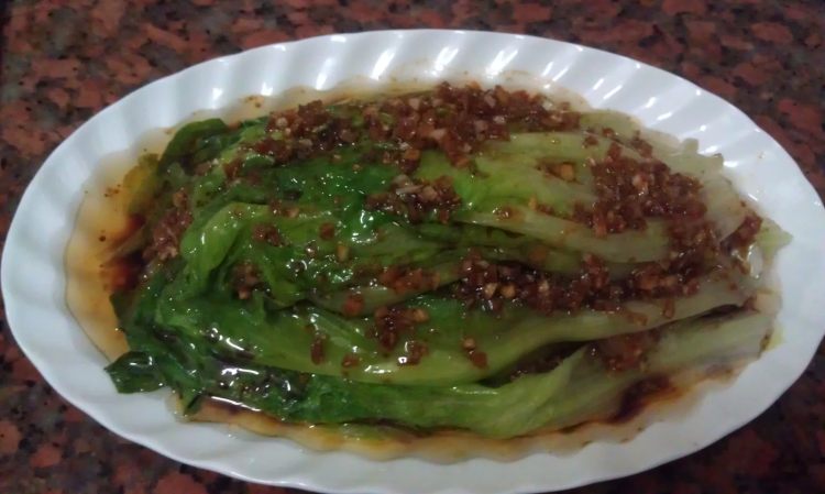 豉香蒜油淋生菜步骤10