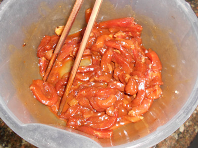 生菜酱香肉丝步骤4