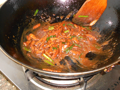 生菜酱香肉丝步骤11